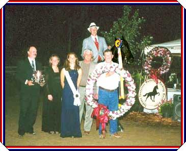 Diamond, winning the Racking Horse Championship.